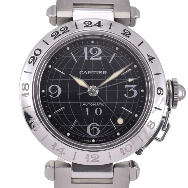 カルティエ CARTIER W31049M7 パシャC メリディアン ビッグデイト GMT 自動巻き...