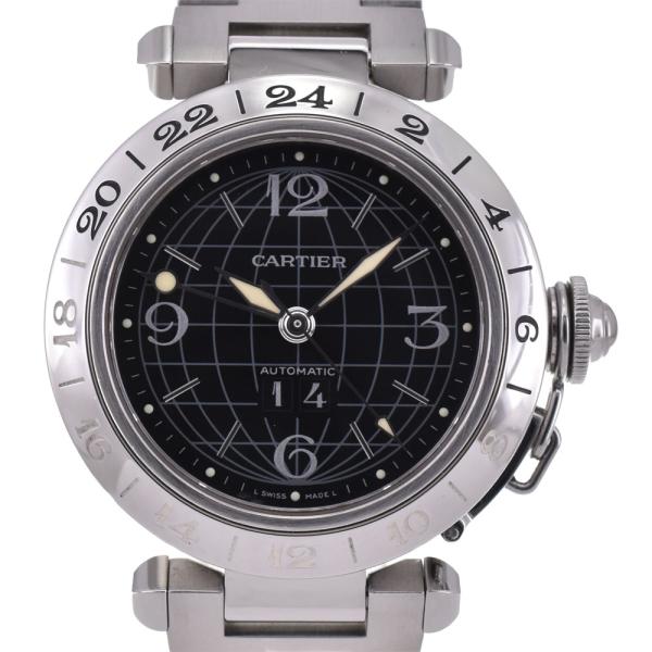 カルティエ CARTIER W31049M7 パシャC メリディアン ビッグデイト GMT 自動巻き...