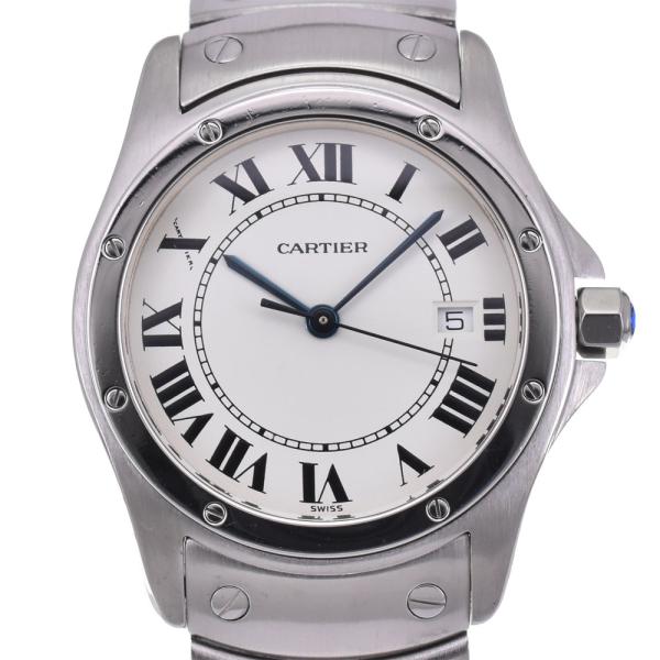 カルティエ CARTIER W20027K1 サントスクーガー MM デイト クォーツ ユニセックス...