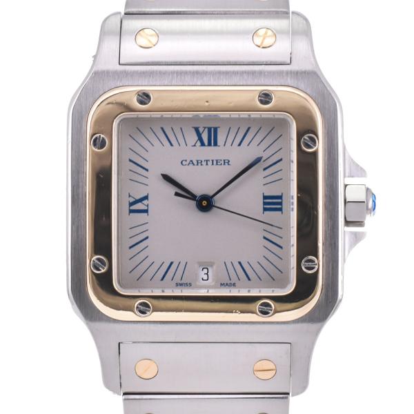 カルティエ CARTIER W20023C4 サントスガルベ LM デイト SS/YG クォーツ メ...