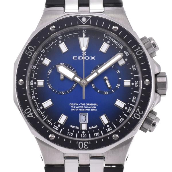 値下 エドックス EDOX 10109-3CA-BUIN デルフィン クロノグラフ デイト クォーツ...