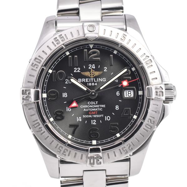 ブライトリング BREITLING A32350 コルト GMT デイト 自動巻き メンズ 良品 C...