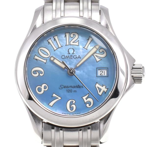 オメガ OMEGA 2581.88 シーマスター 120M デイト クォーツ レディース 美品 I#...