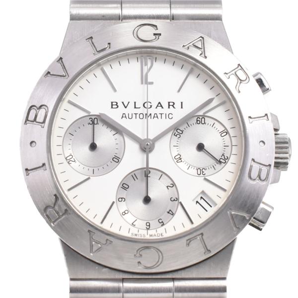 ブルガリ BVLGARI CH35S AUTO ディアゴノ スポーツ クロノグラフ デイト 自動巻き...