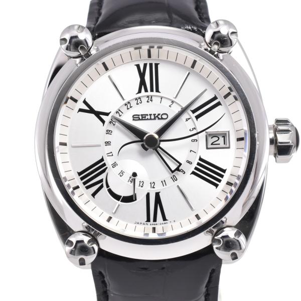 セイコー SEIKO SBLA035/5R66-0AC1 ガランテ シルバー スプリングドライブ メ...