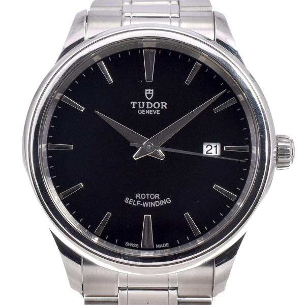 チューダー TUDOR 12700 スタイル デイト ブラック 自動巻き メンズ 良品 腕時計 I#...
