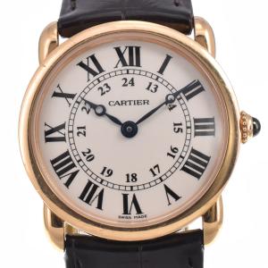 カルティエ CARTIER W6800151 ロンド ルイ シルバー クォーツ レディース 美品 腕時計 I#147809