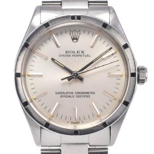 ロレックス ROLEX 1007 オイスターパーペチュアル Cal.1570 シルバー 自動巻き メンズ 良品 腕時計 R#149383