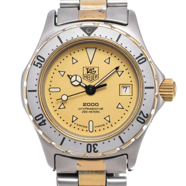 タグホイヤー TAG HEUER 974.008 2000 プロフェッショナル 200m ゴールド ...