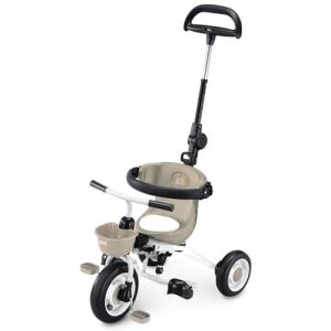 トイザらス限定 折りたたみおさんぽコンポ ベージュ 三輪車 折りたたみ