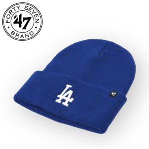 47Brand Los Angeles Dodgers Haymaker '47 Cuff Knit Beanie ニットキャップ ニット帽 大谷翔平 ドジャース ビーニー ロイヤルブルー｜aoshi