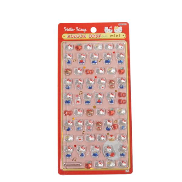 ボンボンドロップシール ハローキティ サンリオキャラクターズ ミニ 赤 正規品 サンスター文具 ぷく...