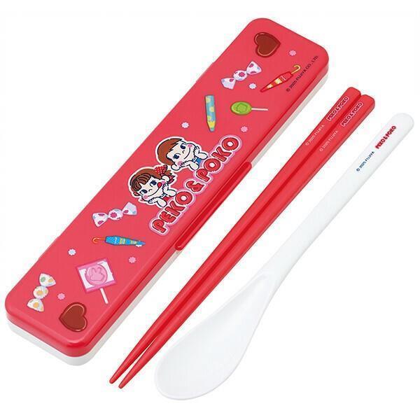 ペコちゃん 抗菌 コンビセット スケーター CCS3SAAG 箸 スプーン 18cm 日本製 弁当 ...