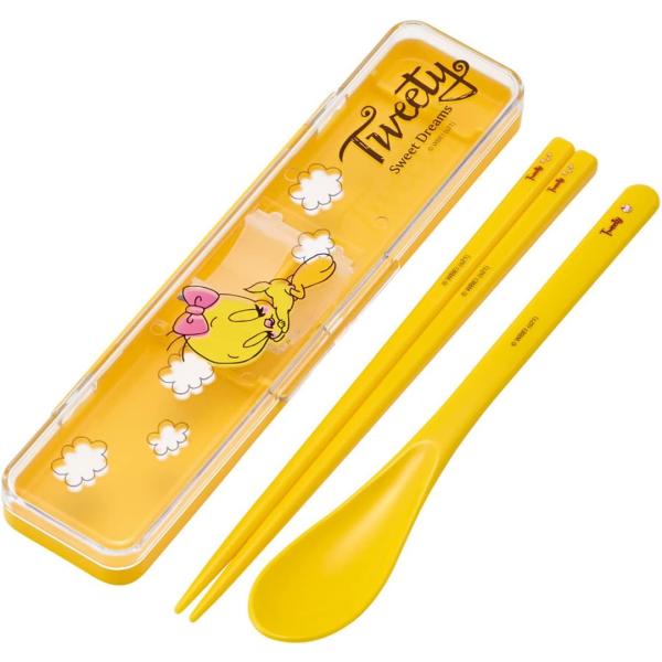 トゥイーティー スケーター コンビセット 箸 スプーン セット 抗菌 18cm TWEETY ワーナ...