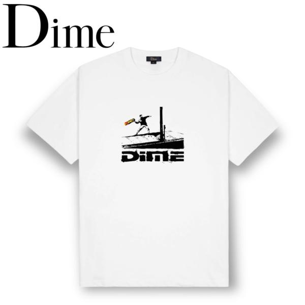DIME MTL Banky Tee バンクシー banksy Tシャツ 半袖 ダイム 白T ロゴ ...