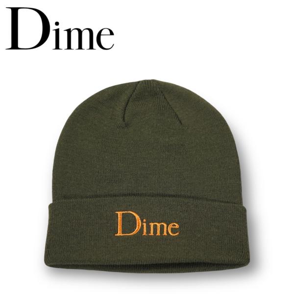 DIME ダイム ビーニー Classic Wool Beanie クラシックロゴ アーミーグリーン...