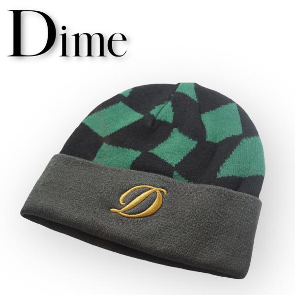 DIME ダイム ビーニー Check D Logo Beanie ニットキャップ ニット帽