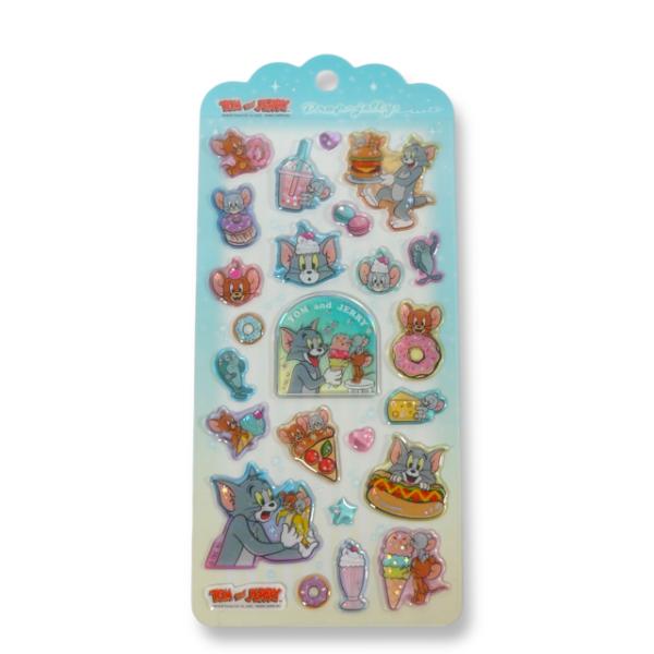 ドロップジェリーシール トムとジェリー ぷっくりぷくぷく3Dシール クラックス