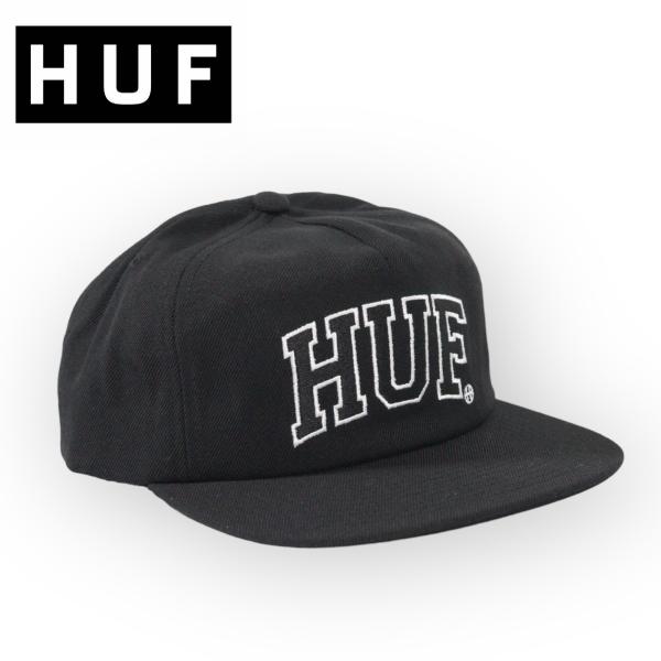 HUF ARCH LOGO SNAPBACK CAP ハフ 帽子 キャップ ブラック 黒 ユニセック...