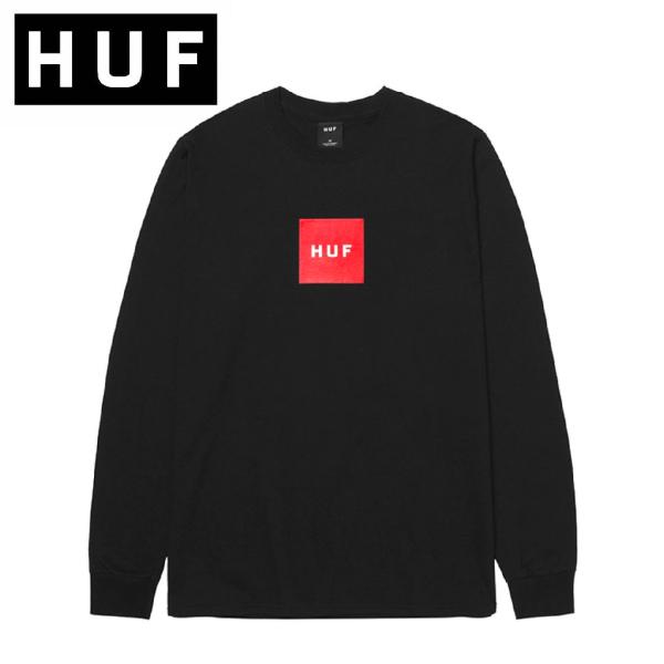 HUF Essential Box Logo LS Tシャツ ロンT Lサイズ ハフ 長袖 送料無料...