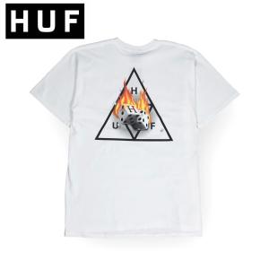 HUF HOT DICE Tシャツ トライアングル ハフ ダイス 半袖 スケボー 白 ホワイト 送料無料 海外 トリプルトライアングル｜aoshi