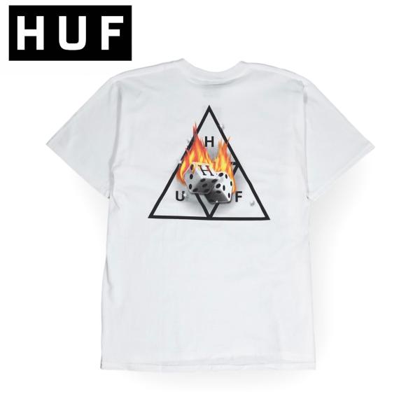 HUF HOT DICE Tシャツ トライアングル ハフ ダイス 半袖 スケボー 白 ホワイト 送料...
