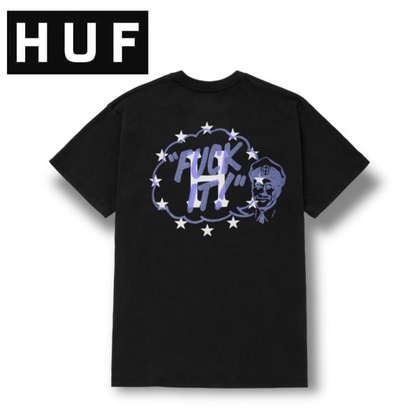 HUF Galactic Motto Tシャツ ブラックカラー ハフ 半袖 ユニセックス 送料無料 ...