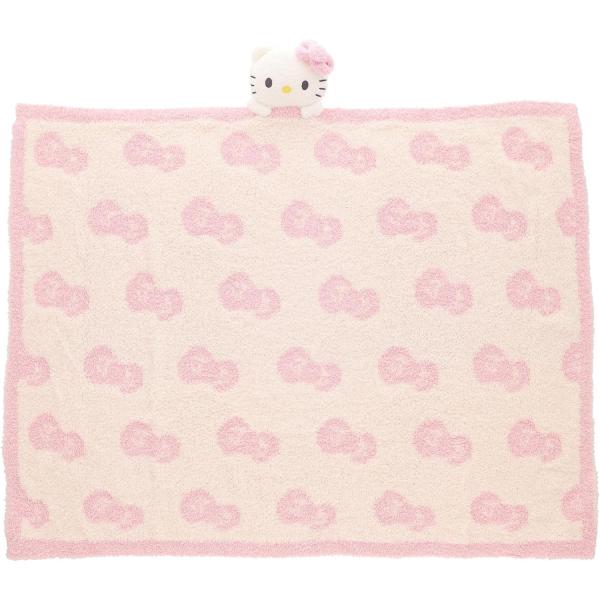 サンリオ ハローキティ キティ ひざ掛け 毛布 丸眞 マスコット付きブランケット かわいい ふわふわ...