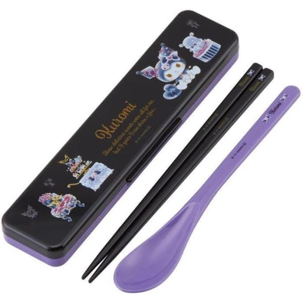 コンビセット クロミ キュートパーティ サンリオ 抗菌 日本製 音の鳴らない箸＆スプーン スケーター...