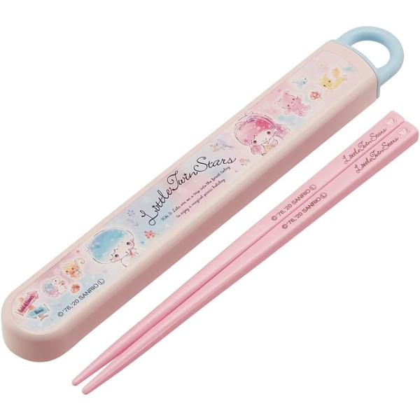 ツインスター キキララ サンリオ スケーター 箸 子供用 抗菌 スライド 箸箱セット 女の子 日本製...