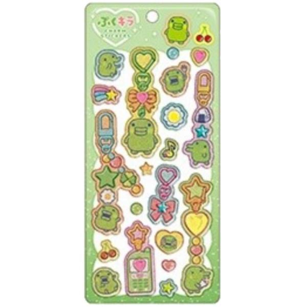 ぷくキラチャームステッカー くちぱっち シール みみっち クラックス