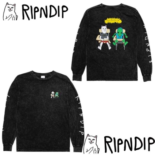 新作 RIPNDIP Buts Up ロングTシャツ Sサイズ リップンディップ バックプリント 袖...