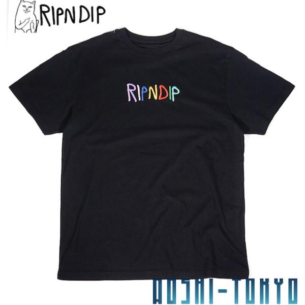 RIPNDIP EMB ロゴ Tシャツ リップンディップ 送料無料 海外モデル 猫 SK8 ストリー...