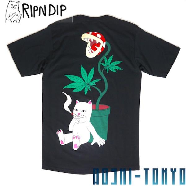 RIPNDIP Herb Eater ポケット　Tシャツ リップンディップ 半袖 ブラック 送料無料