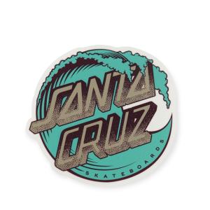 SANTA CRUZ サンタクルーズ ステッカー 波 ウエーブ ロゴ