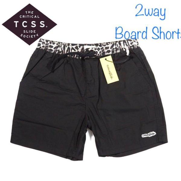 TCSS Plain Jane 2way ボードショーツ ハーフパンツ サーフパンツ 水着 ブラック...