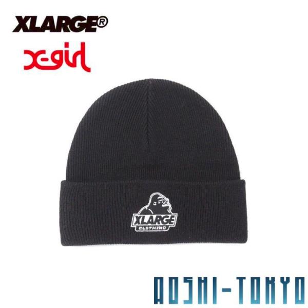 X-LARGE SLANTED ビーニー　ニットキャップ　ブラック エクストララージ ユニセックス ...