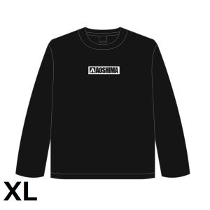 [アオシマ通販限定]アオシマロングTシャツ ブラック XL　ボックスロゴ　長袖Tシャツ　ロンT｜aoshima-bk