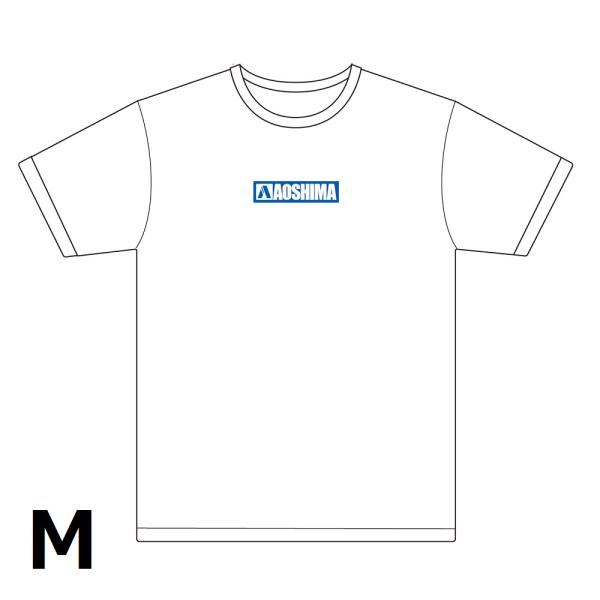 [アオシマ通販限定]アオシマビッグTシャツ ホワイト M ビッグシルエット　ボックスロゴ