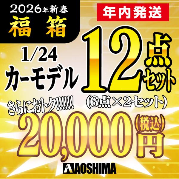 お買い得！2026年新春【1/24 カーモデル12点セット福箱】 2万円　年内発送／同梱不可　プラモ...