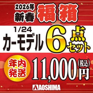 お買い得！2026年新春【1/24 カーモデル6点セット福箱】　年内発送／同梱不可　プラモデル　福袋