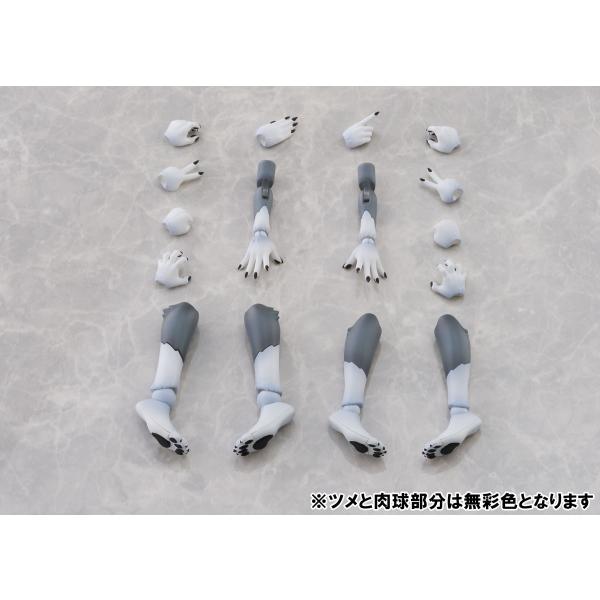 アオシマ けもプラ No.KO-02RGW アーム&amp;レッグパーツセット 01 [ハイイロオオカミカラ...
