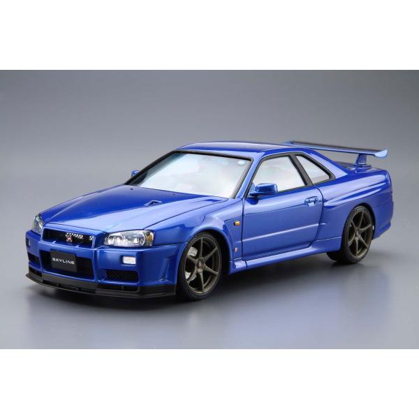 アオシマ ザ・モデルカー No.8 1/24 ニッサン BNR34 スカイラインGT-R V-spe...