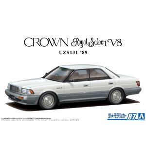 [予約2024年6月再生産予定]1/24 トヨタ UZS131 クラウン ロイヤルサルーンG '89 ザ・モデルカー No.87 プラモデル