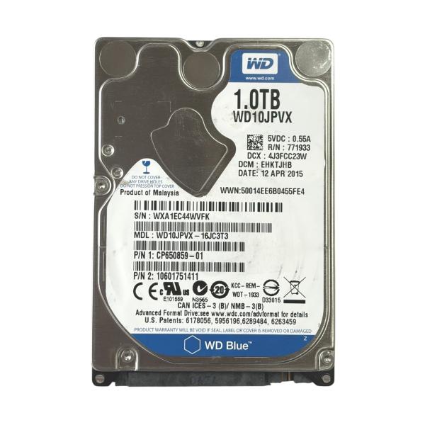 中古 Western Digital WD10JPVX 2.5インチHDD(9.5mm) 1TB S...