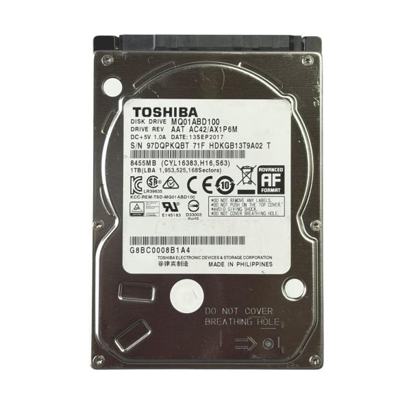 中古 TOSHIBA MQ01ABD100 2.5インチHDD(9.5mm) 1TB SATA300...