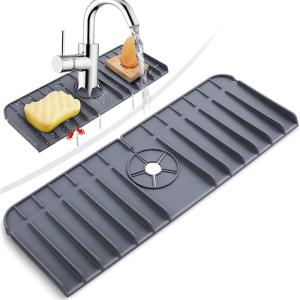 キッチン蛇口水切りマット 浴室蛇口吸水マット シンクスプラッシュガード