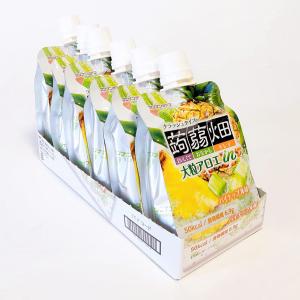 マンナンライフ 大粒アロエin クラッシュタイプの蒟蒻畑 パイナップル味 150g×6個×5パック 計30個 賞味期限2023年1月10日
