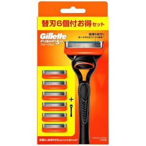 ジレット フュージョン ホルダー 替刃 6個 カミソリ 髭剃り 純正 2829
