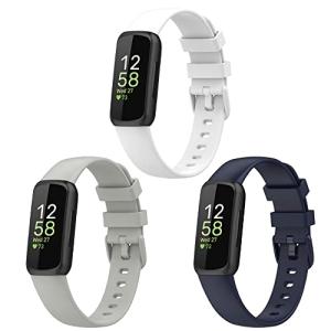 For Fitbit Inspire 3 交換用バンド シリコンベルト 柔らかい 防水 防汗 脱着簡単 Fitbit